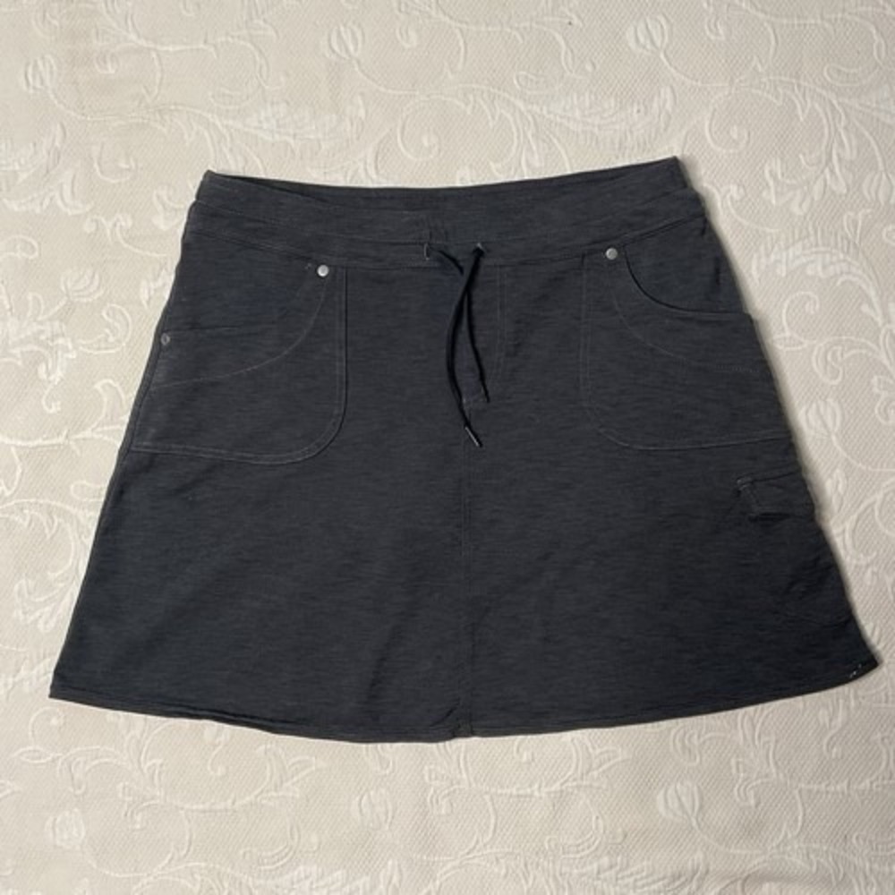 Kuhl Dark Gray Drawstring Stretch Pull on Outdoor Mini Skirt Skort Women M China